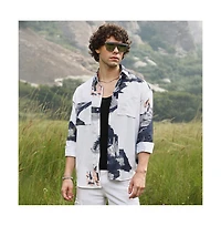 Campus Sutra Ethereal Strokes Oversized Shirt