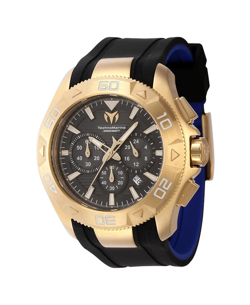 Technomarine Men's Tm-622004 UF6 Quartz Chronograph Black