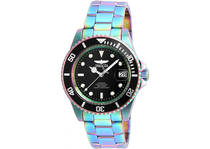 Invicta Men's 26600 Pro Diver Automatic 3 Hand Black Dial Watch
