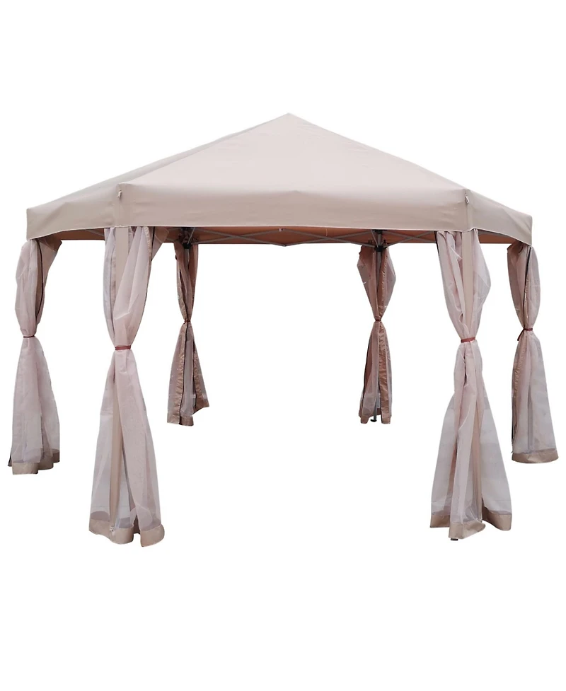 Streamdale Furniture 13 Ft. W X 13 Ft. D X 9.2FT Pop-Up Gazebo Tent Outdoor Canopy