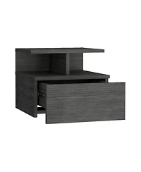 Streamdale Furniture Nightstand Floating Flopini, Bedroom, Smokey Oak
