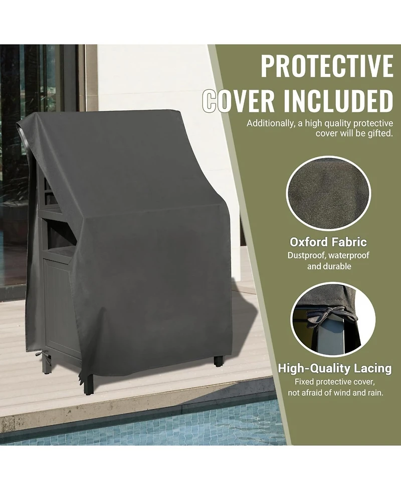 Streamdale Furniture Powder-Coated Aluminum Outdoor Kitchen Style, Durability, Protection