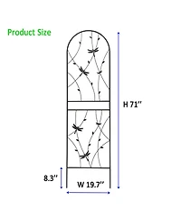 Streamdale Furniture Streamdale 4 Pack 71" Metal Garden Trellis - Climbing Plant Support