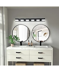 Streamdale Furniture Modern Bathroom Vanity Lighting 6-Light Led Vanity Lights Over Mirror Bath Wall Lighting