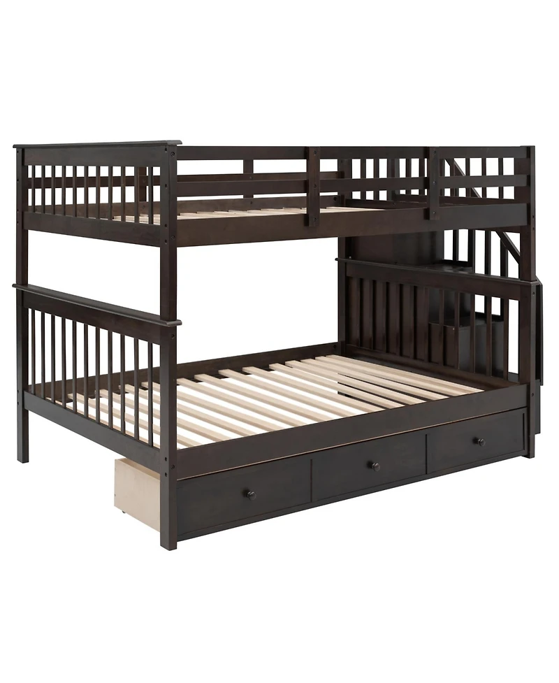 Streamdale Furniture Stairway Bunk Bed with Drawer & Storage