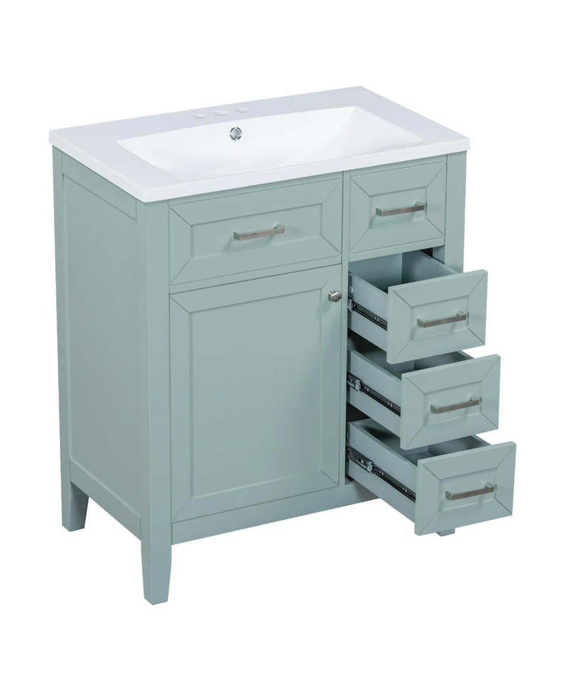 Streamdale Furniture 30" Bathroom Vanity with Sink & Drawers