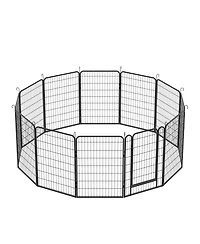 Streamdale Furniture Metal Playpen with Door 39"H Dog Fence