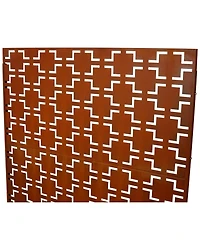 Streamdale Furniture Metal Privacy Screen 76"x48" Rusty