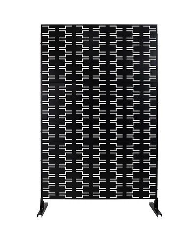Streamdale Furniture Metal Privacy Screen 76"x48" - Indoor/Outdoor Decorative Panel