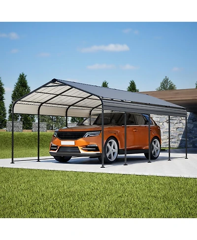 Streamdale Furniture 12x20 Metal Carport - Heavy Duty Car Shelter