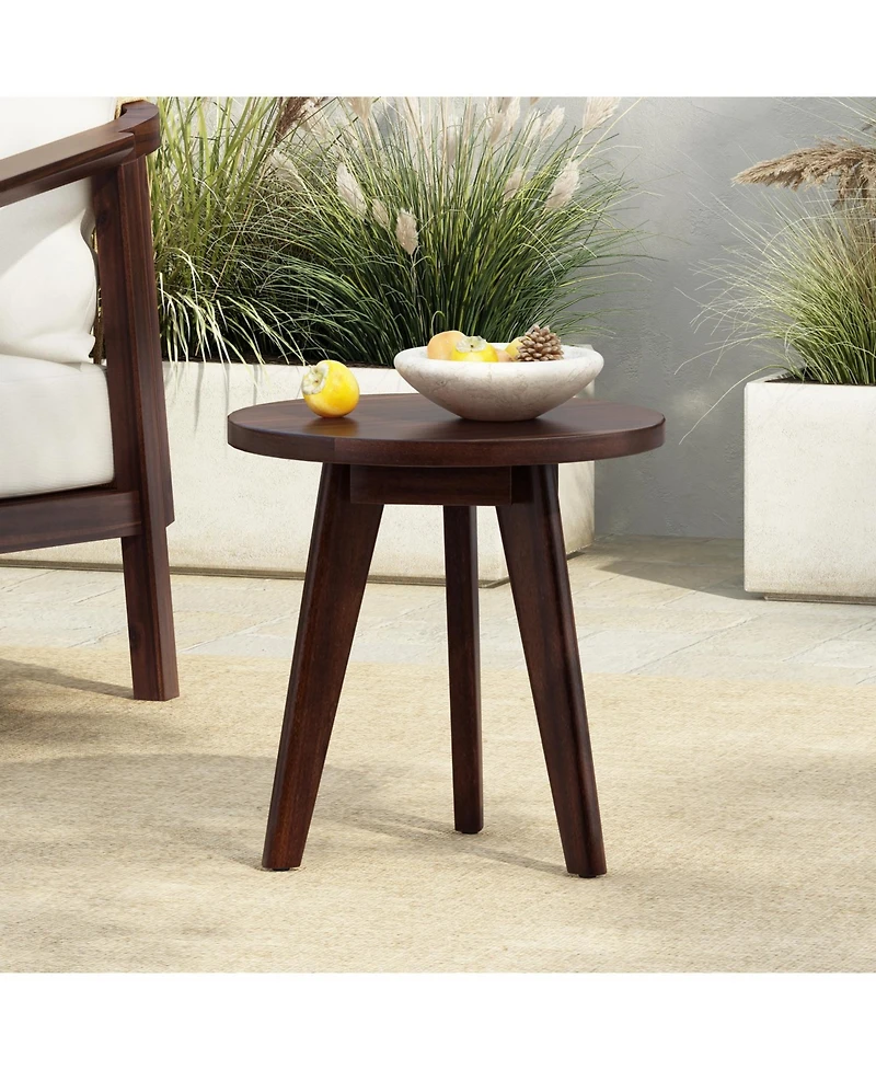 Streamdale Funky Mod Acacia End Table