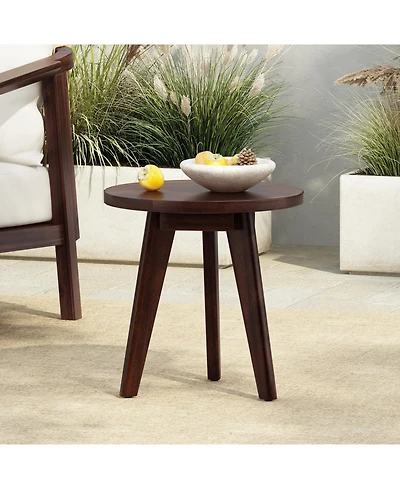 Streamdale Funky Mod Acacia End Table
