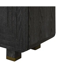 Streamdale Furniture 54" Retro Buffet Cabinet - 4-Door Fluted Sideboard