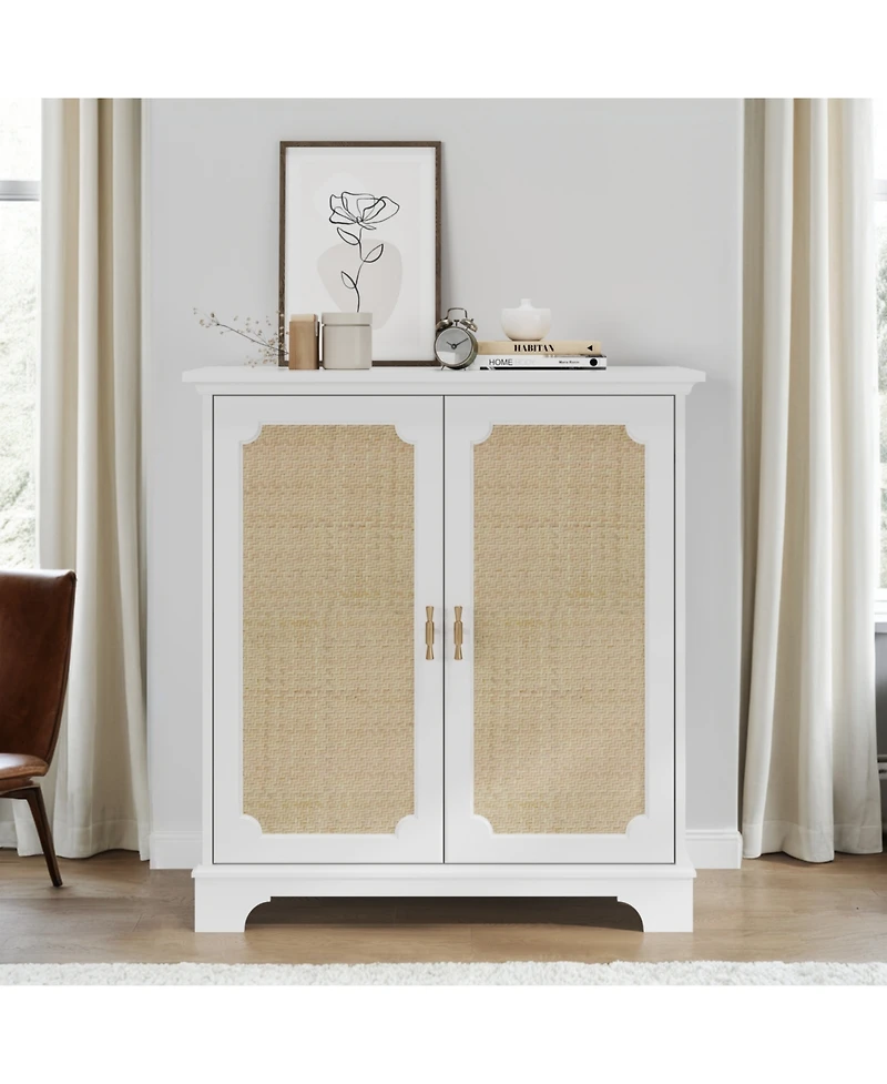 Streamdale Rattan Door Sideboard Buffet Storage Cabinet