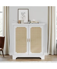 Streamdale Rattan Door Sideboard Buffet Storage Cabinet