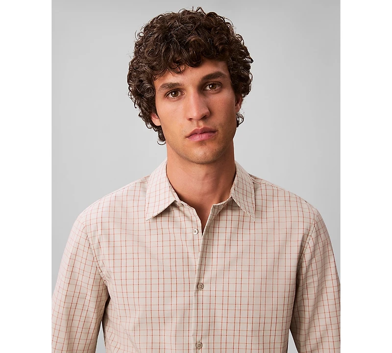 Calvin Klein Men's Long Sleeve Plaid Shirt