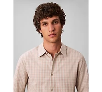 Calvin Klein Men's Long Sleeve Plaid Shirt