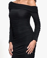 Betsy & Adam Petite Asymmetrical Dress