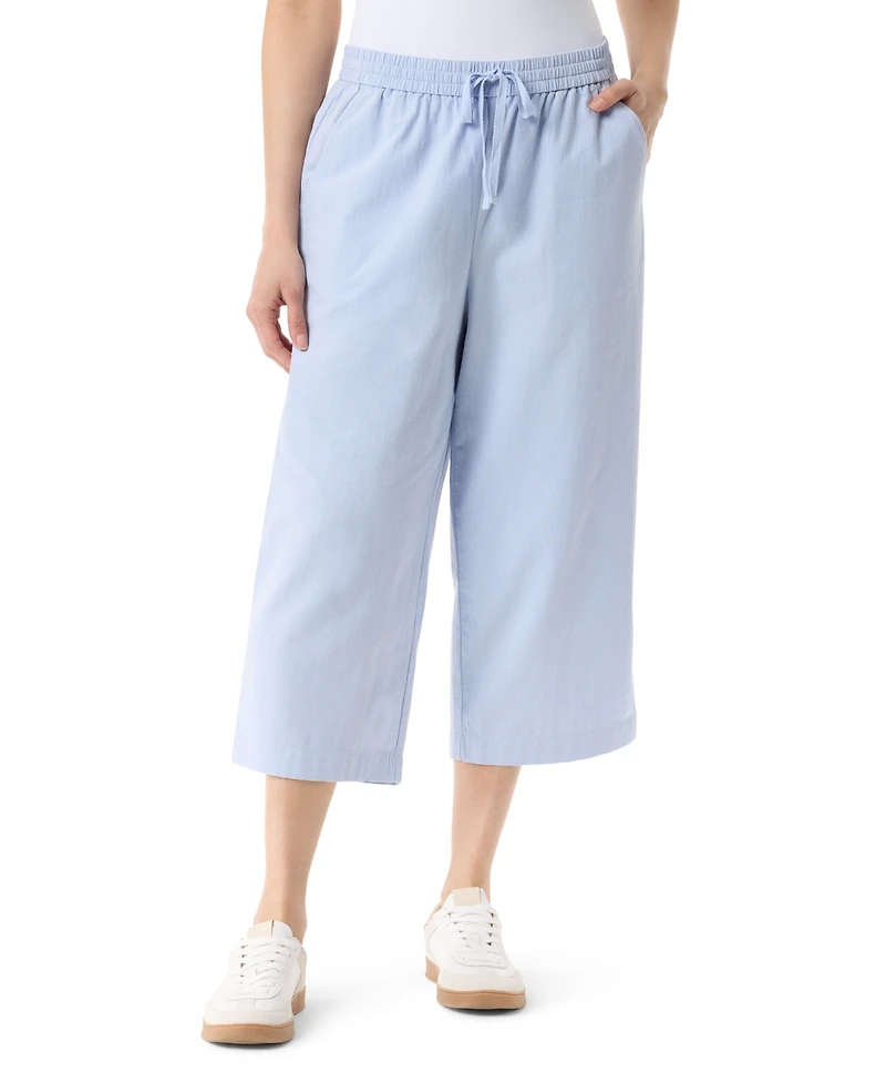 Gloria Vanderbilt Women's Blaine Pull-On Cotton Cropped Pants