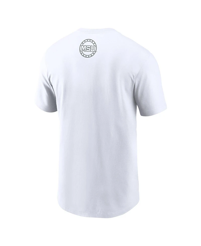 Nike Men's White Michigan State Spartans 2025 Football Fan Raise Your Shield T-Shirt