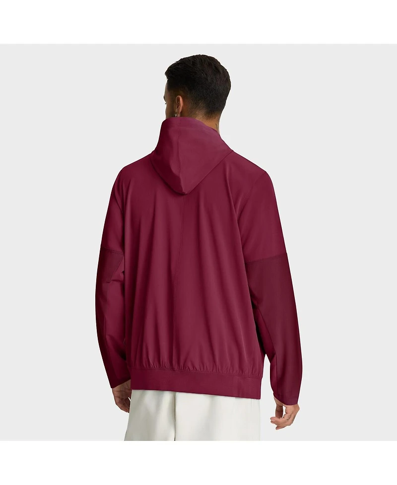 Nike Men's Garnet Florida State Seminoles Anorak Half-Zip Hoodie Jacket
