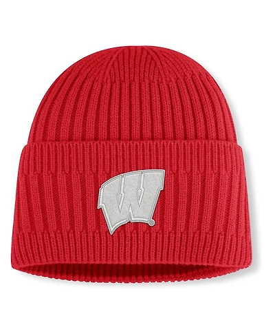 Fanatics Men's Red Wisconsin Badgers Revery Cuffed Knit Hat