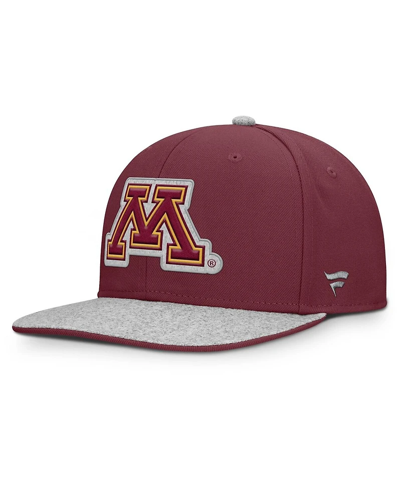 Fanatics Men's Maroon Minnesota Golden Gophers Loden Snapback Hat