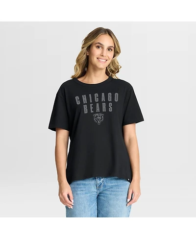 Fanatics Women's Black Chicago Bears Blackout Kneel Down Legacy T-Shirt