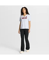 Fanatics Women's White Tampa Bay Buccaneers Redzone Slub Boxy T-Shirt