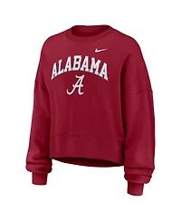Nike Women's Crimson Alabama Tide Oversized Phoenix Arch Pullover Sweatshirt