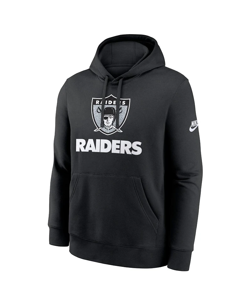 Nike Men's Black Las Vegas Raiders Best Season Rewind Club Pullover Hoodie