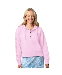 Margaritaville Women's Pink Kansas City Chiefs Island Dream Solid Pullover Hoodie