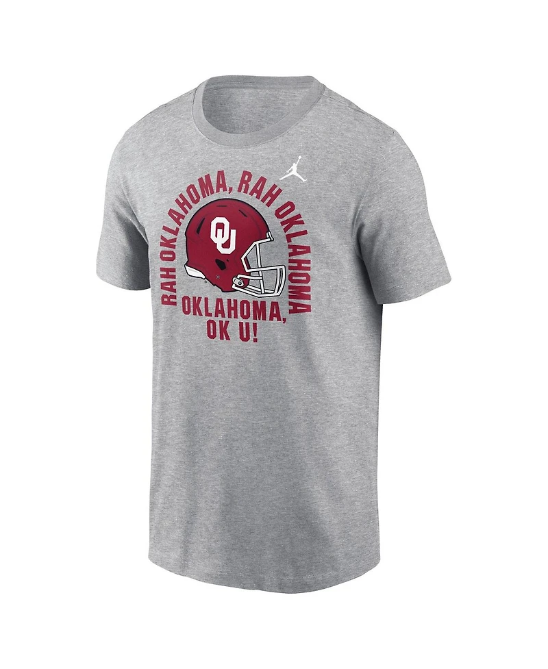 Jordan Men's Heather Gray Oklahoma Sooners Local Song T-Shirt