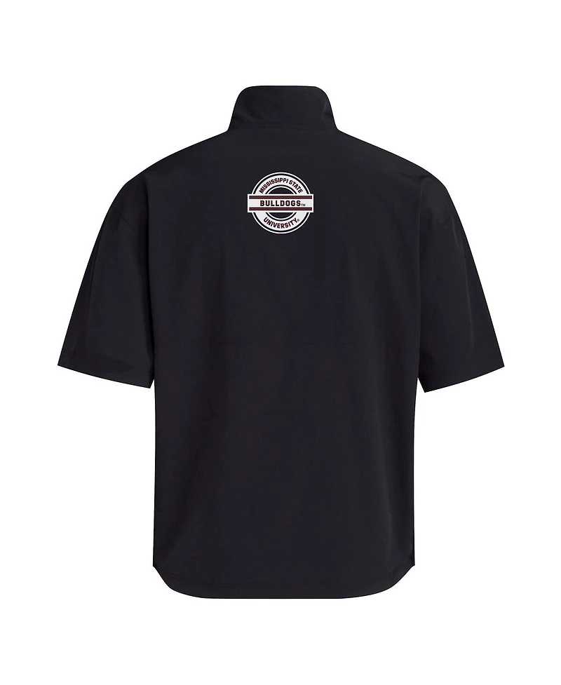 Adidas Men's Black Mississippi State Bulldogs 2024 Half-Zip Short Sleeve Training Jacket