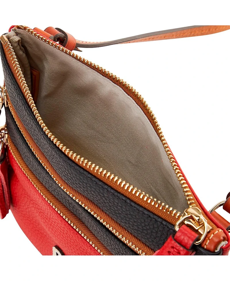 Dooney & Bourke Ohio State Buckeyes Infield Triple Zip Crossbody Bag