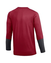 Jordan Men's Crimson Oklahoma Sooners Football Performance Long Sleeve T-Shirt