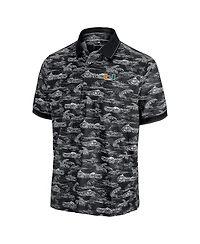 Tommy Bahama Men's Black Miami Hurricanes Sport Bay View IslandZone Polo Shirt