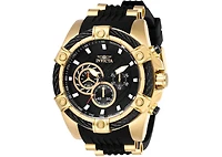 Invicta Men's Bolt Quartz Chronograph Black Dial Polyurethane Watch