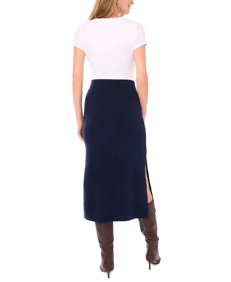 1.state Women's Side Slit Pencil Midi Skirt
