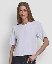 Dkny Women's Embellished Crewneck Top