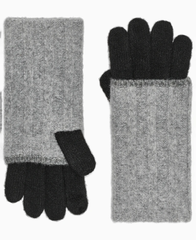 Calvin Klein Patchwork Knit Gloves