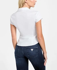 Guess Women's Katie Short Sleeves Top