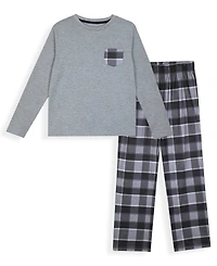 Max & Olivia Boys 4-20 2-Piece Long Sleeve Top and Pant Pajama Set