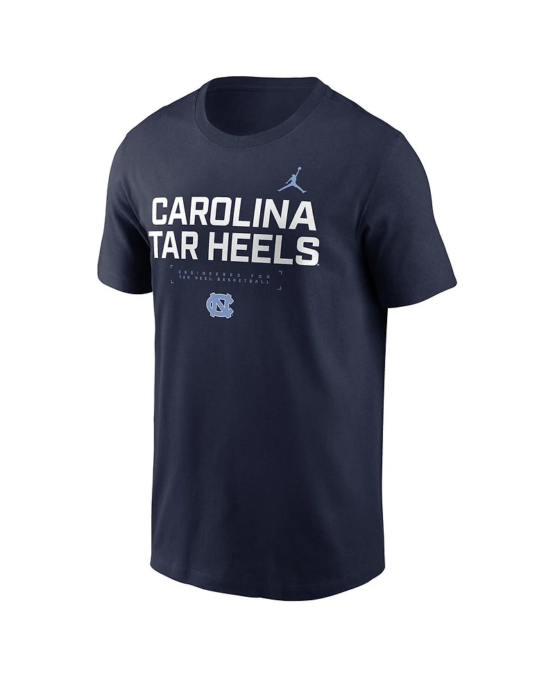 Jordan Men's Navy North Carolina Tar Heels 2025 Courtside Basketball Performance T-Shirt