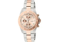 Invicta Men's 1775 Pro Diver Quartz Chronograph Rose Gold Dial Watch