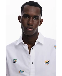 Desigual Men's Long-sleeve shirt with drawings