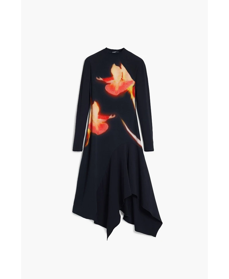 Desigual Women's Asymmetric fitted dress