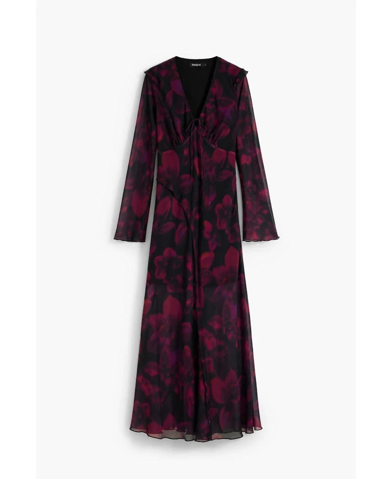 Desigual Women's Floral flowy long dress
