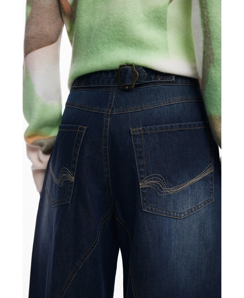 Desigual Women's Long Balloon Jeans