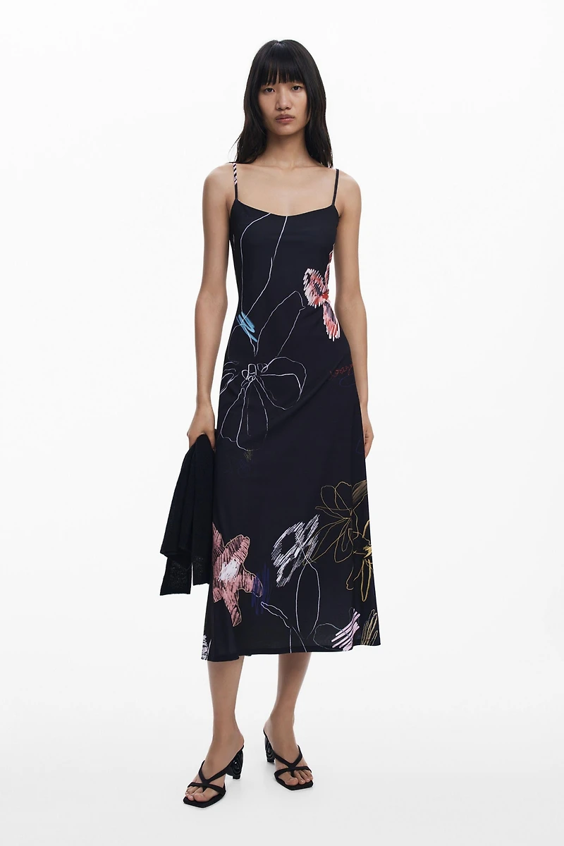 Desigual Women's 2-in-1 brushstroke dress